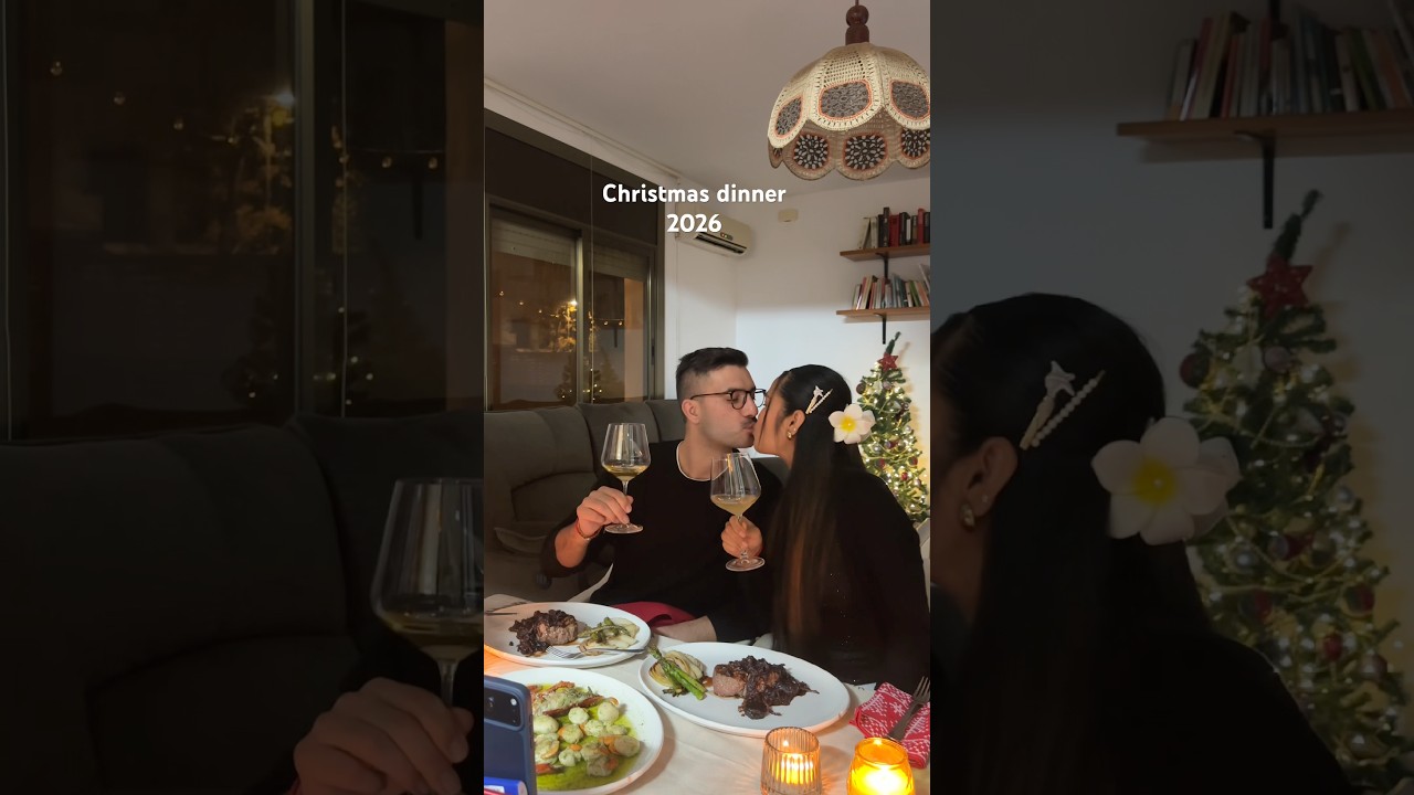 Christmas dinner 2026 #family #husbandwife #lucky #shorts