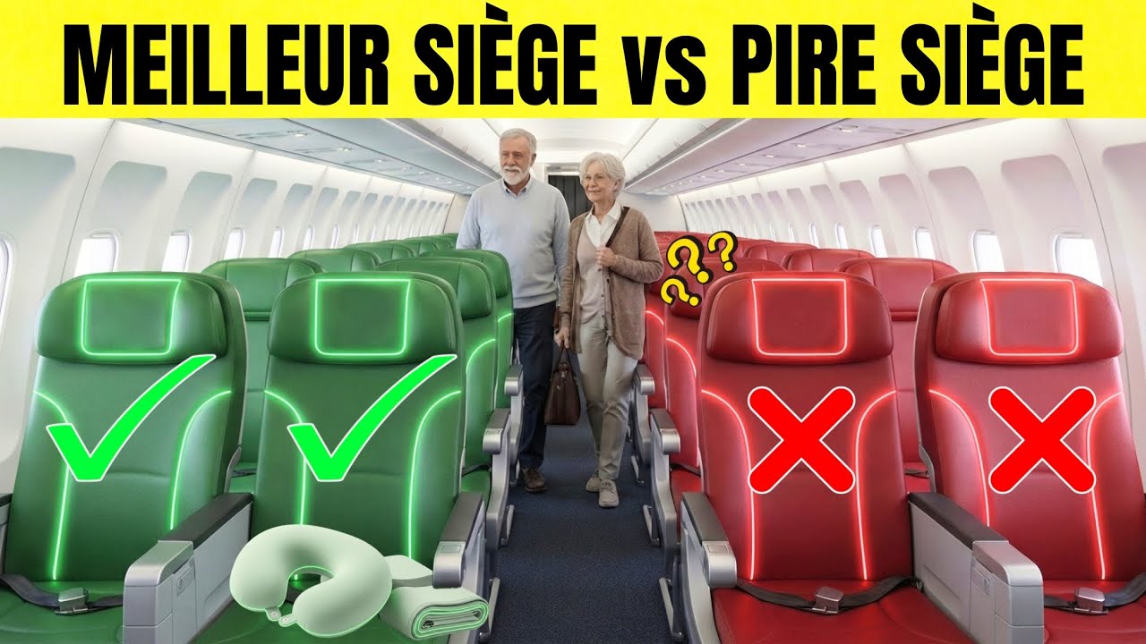 Voyager après 60 ans ? Comment choisir le MEILLEUR siège d’avion (Évitez ces pièges courants !)