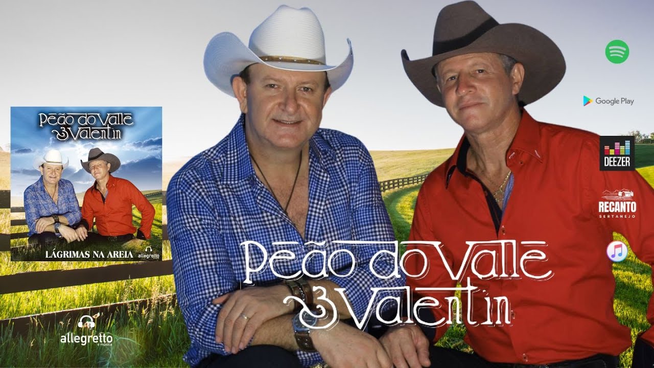 Peão do Valle & Valentin - Lágrimas na Areia (Album Completo - LANÇAMENTO)  