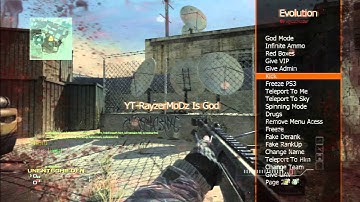 [MW3/PS3] Evolution Mod Menu All Clients + Free Download