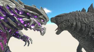 Godzilla Survive Trips and vs Mecha King Titan - Animal Revolt Battle Simulator