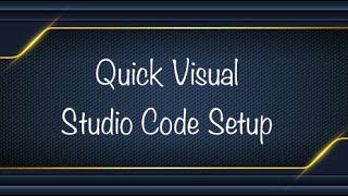 Visual Studio Code Quick Web Dev setup