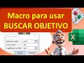📷 EXCEL - Macro para usar Buscar Objetivo con la Función Días Laborales, explicado