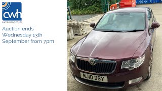130923 - Lot 8 - SKODA SUPERB ELEGANCE 1968cc CRDTI FIVE DOOR HATCHBACK - Diesel - Maroon