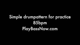 85 bpm Drum machine loop pattern