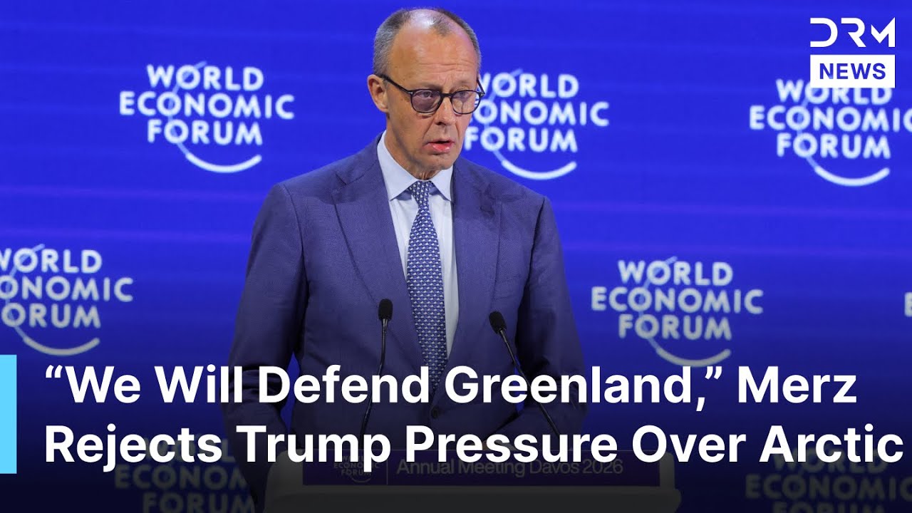 ‘We Will Defend Greenland at any Cost,’ Merz Rejects Trump’s Arctic Pressure in Davos Speech | AQ1B