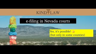 Efile Nevada court documents | How to create an efile account