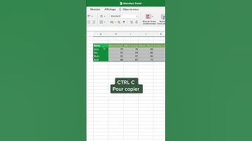 Comment transposer des données sur Excel?