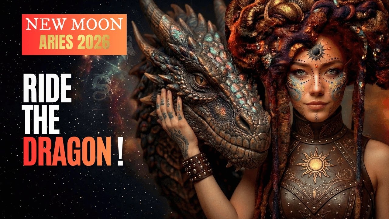 🐲 Aries Fire Doesn't Destroy, It Transforms | The 9th Dimensional Dragon Arrives | New Moon 2026