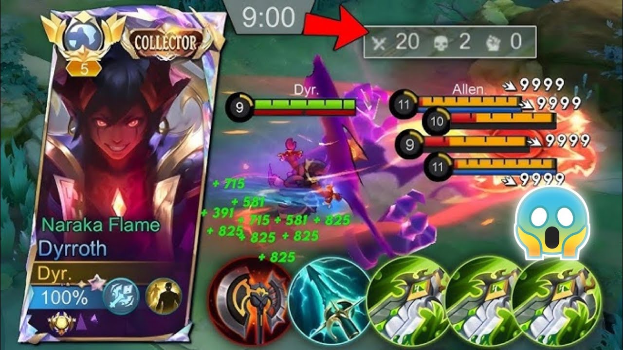 DYRROTH RED LIFESTEAL TRUE DAMAGE BUILD! | NEW ABNORMAL LIFESTEAL BUG FOR BUFFED DYRROTH! 