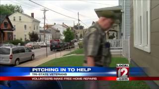 Volunteers make free home repairs for vets