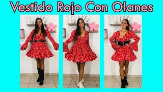 VESTIDO CON OLANES ABAJO Y EN MANGAS 👗🌸 DRESS WITH OLANES DOWN AND IN SLEEVES by IDEAS CON LUZ 150 views 10 months ago 35 minutes