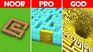 Minecraft Battle:  BUILD CHALLENGE  NOOB vs PRO vs HACKER vs GOD in Minecraft!