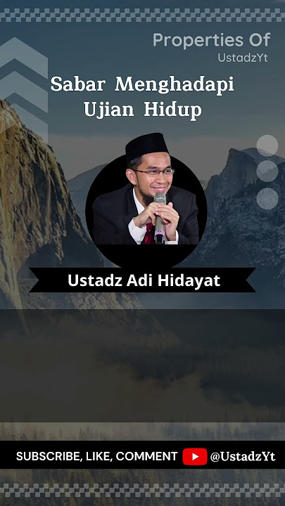 CERAMAH SINGKAT!! Sabar Menghadapi Ujian Hidup- Ceramah Ustadz Adi Hidayat