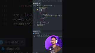 Day- 24/120- Move Zeros to End | Cracking/Solving Striver&#39;s AtoZ Sheet using Python | Saurabh Mishra