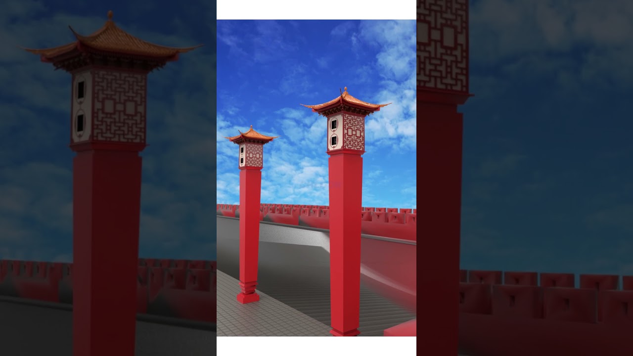 Ancient building modeling design projector enclosure with pole for 3d mapping projection outdoor