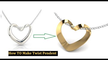 How To Make Twist Pendent In Matrix 8 Jewellery Design (Unity Institute Surat)
