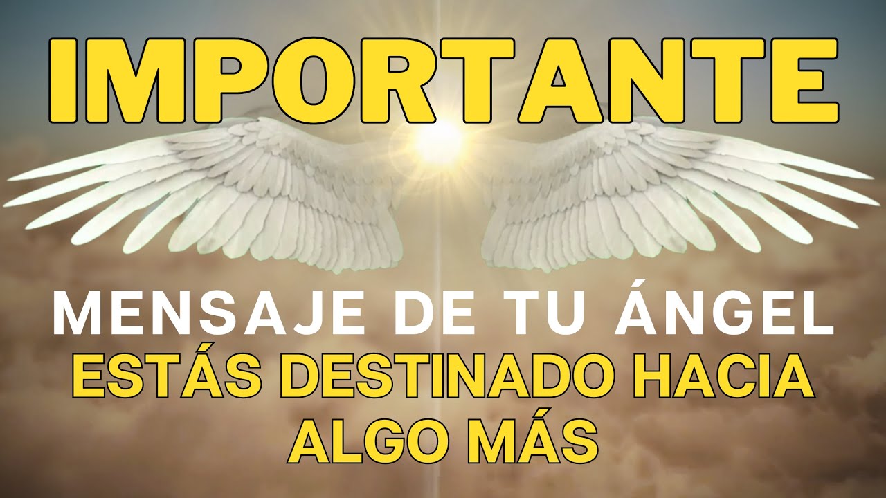 ESTÁS DESTINADO HACIA ALGO MÁS 💌 El mensaje de tus ángeles - YouTube