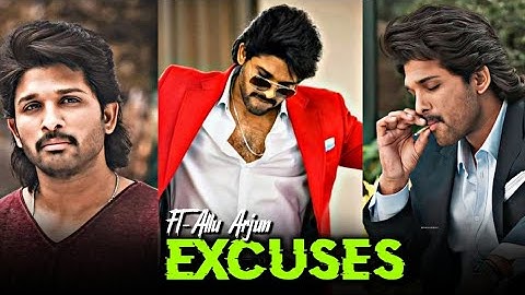 Excuses(AP Dhillon) Ft. Allu Arjun🔥/Allu Arjun Attitude Status🔥/Allu Arjun Mass Whatsapp Status/