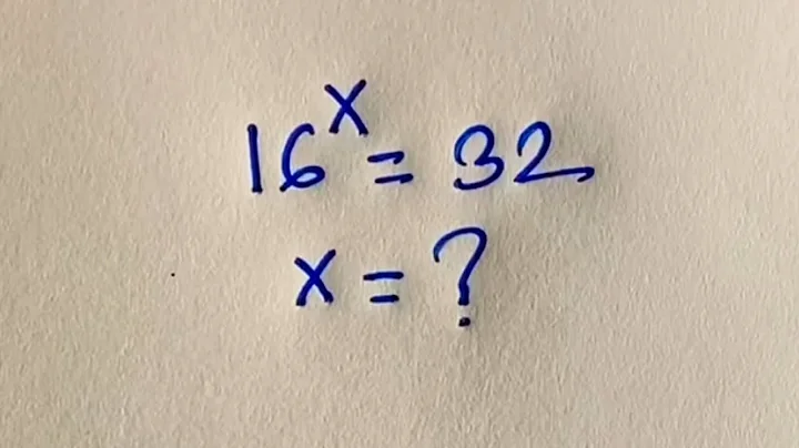 Singapore I A Nice Olympiad Algebra problem |  Exponential expression Solution :X=?