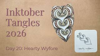 How to Draw HEARTY WYFORE | Tangle Pattern | Inktober Tangles 2026 Day 20 How to Draw HEARTY WYFORE | Tangle Pattern | Inktober Tangles 2026 Day 20