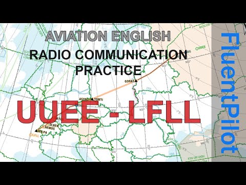 Aviation English. Radio Communication Practice. SVO to LYS. FluentPilot.RU