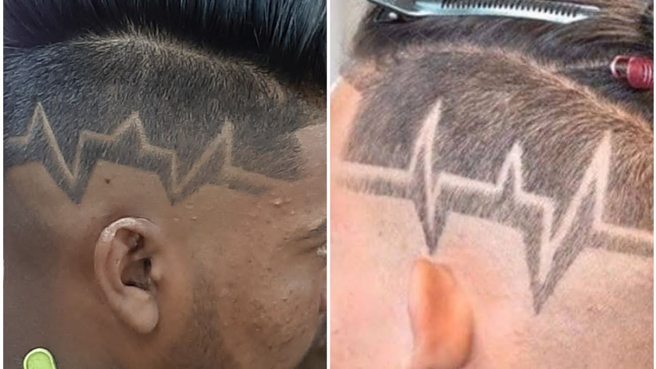Heartbeat haircut tattoo tutorials - YouTube