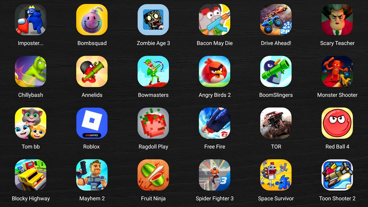 Roblox,Police Family,Find the Alien 2,The Baby in Yellow,Supreme Duelist,Red Ball 4,Angry Birds 2...