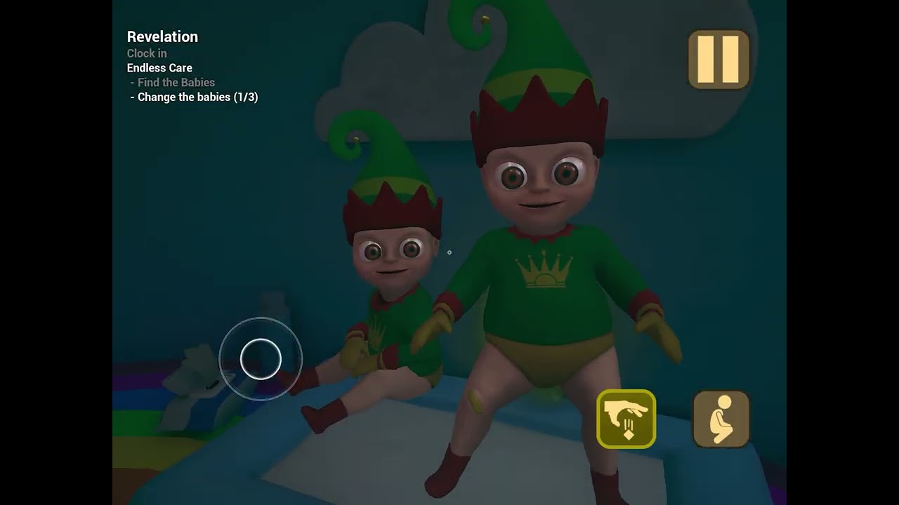 Baby in yellow gaming