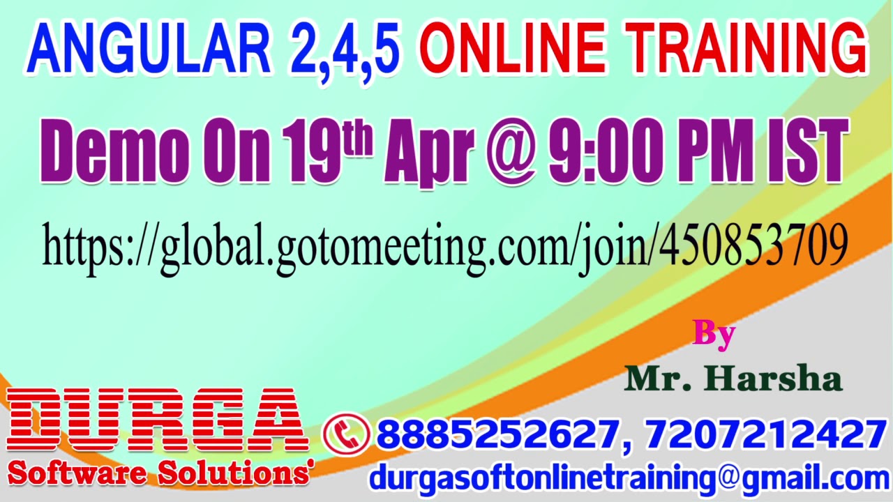 Angular 2, 4 & 5 Online Training in DURGASOFT - YouTube