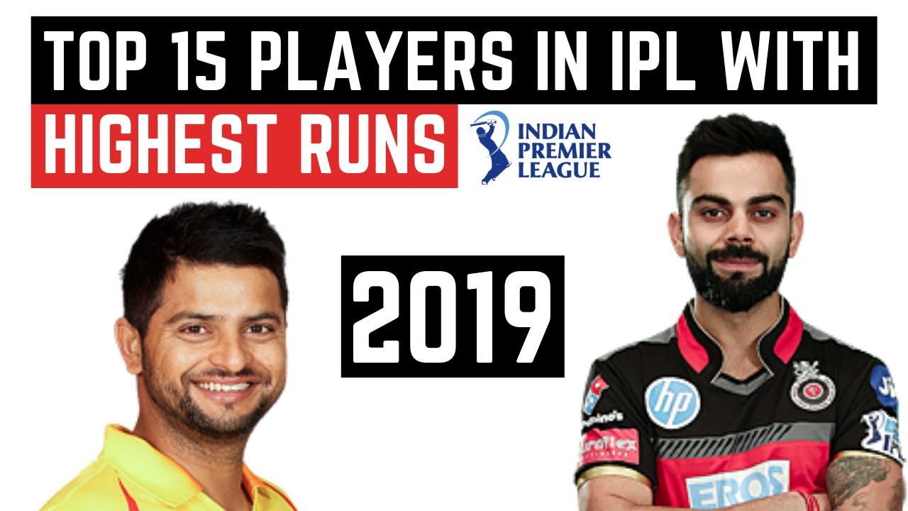Top 15 Players in IPL with Highest Runs (20082019) YouTube