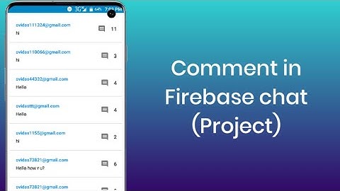 Add Comment in firebase chat app (Project)