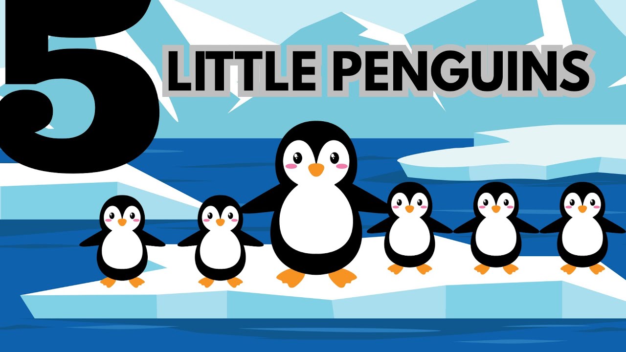 5 Little Penguins ️ 🐧 | Nursery Rhymes | Kids Songs - YouTube