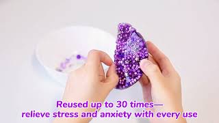 Sooppervix Reusable Picky Fidget Pad - Pick, Melt, Repeat | Relieve Stress & Anxiety