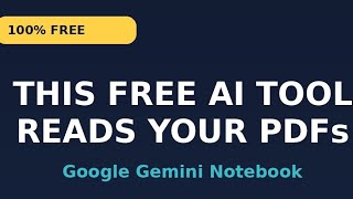 This Free Google AI Tool Reads Your PDFs For You (Gemini Notebook)