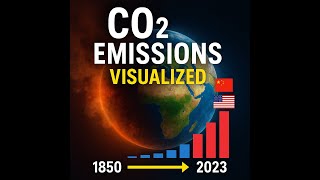 Cumulative CO₂ Emissions: 1850–2023 Visualized (in Tonnes)