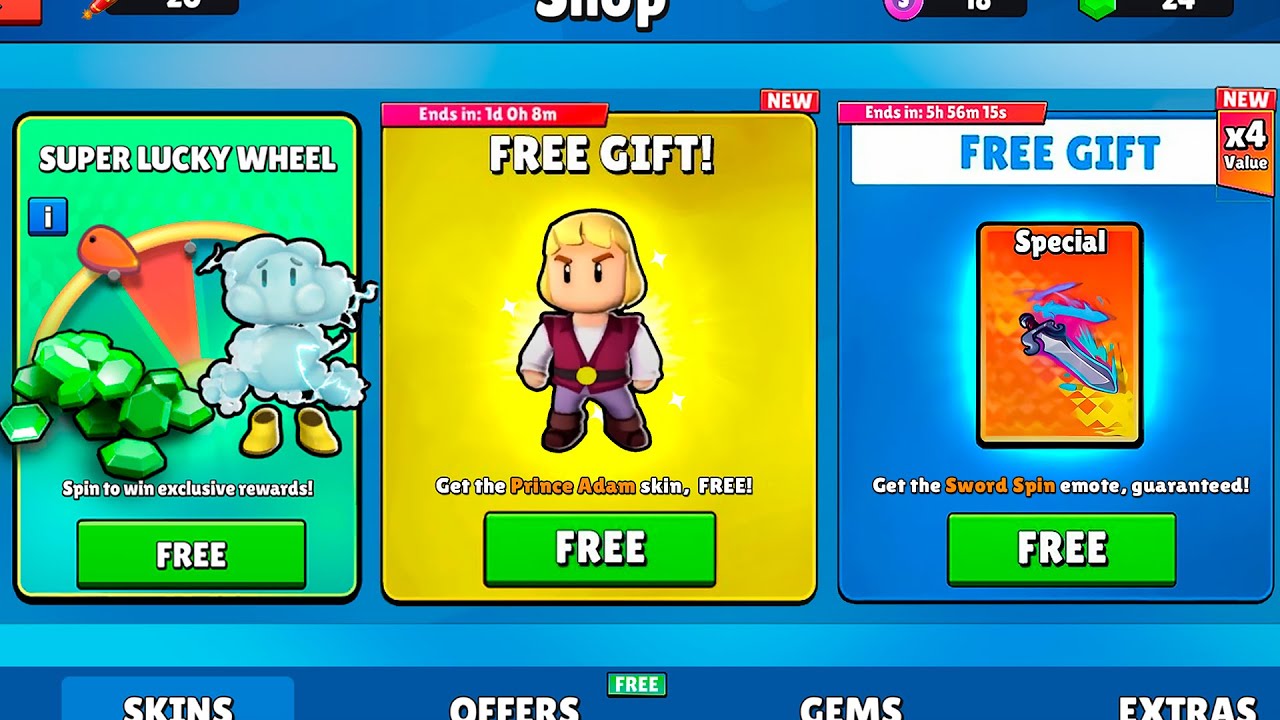 *НОВЫЕ* ПОТРЯСАЮЩИЕ ПОДАРКИ!! - Концепция Stumble Guys