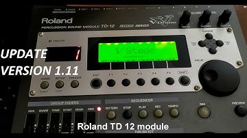 How to update Roland TD 12 drum module to version 1.11