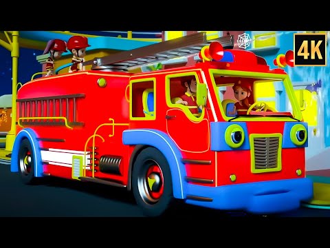 Wheels on the Fire Truck Go Boo! - Fun Halloween Rhymes & Spooky Songs for Kids