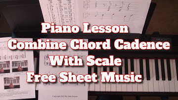 C Major CHORD Cadence With C Major SCALE -- FREE SHEET MUSIC