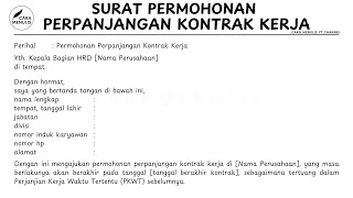 HOW TO WRITE A PROFESSIONAL AND CONVINCING WORK CONTRACT EXTENSION APPLICATION LETTER