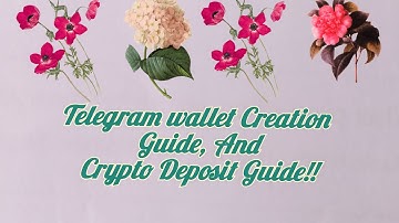 HOW TO SETUP YOUR TELEGRAM CRYPTO WALLET/HOW TO DEPOSIT CRYPTO... GET READY  FOR NOTCOIN WITHDRAWAL🤑