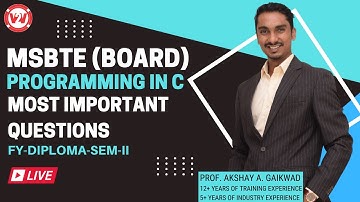 Day 4 - MSBTE (BOARD) | IMPORTANT QUESTIONS | SEM 2 | PIC(Programming In C) | V2V