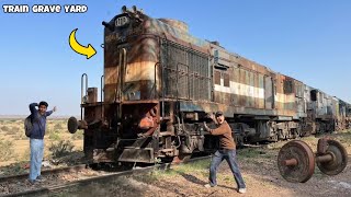 Abandoned Trains Grave Yard 100 Years Old Engine ?