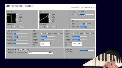 YMT Browser Synth (Demo)