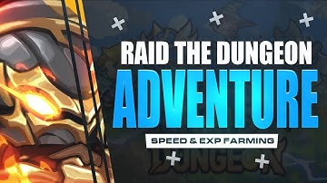 Raid The Dungeon: HOW TO SPEED FARMING & EXP FARMING (Also showing the new FASTEST MOUNT ➡ NIMBUS ☁)