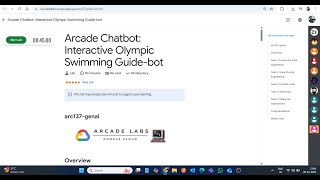 Arcade Chatbot: Interactive Olympic Swimming Guide-bot || Lab Solution || Google Cloud Arcade 2025