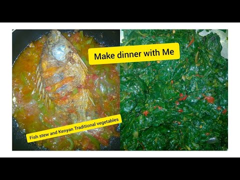 HOW TO COOK MRENDAKUNDE Cowpeas Leaves Jute Mallow SERVED WITH FISH STEW TRADITIONAL KENYAN MEAL