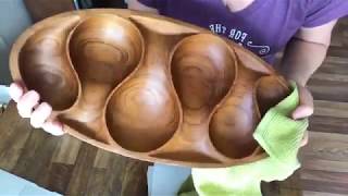 How to Restore Wooden Bowls from a Thrift Store