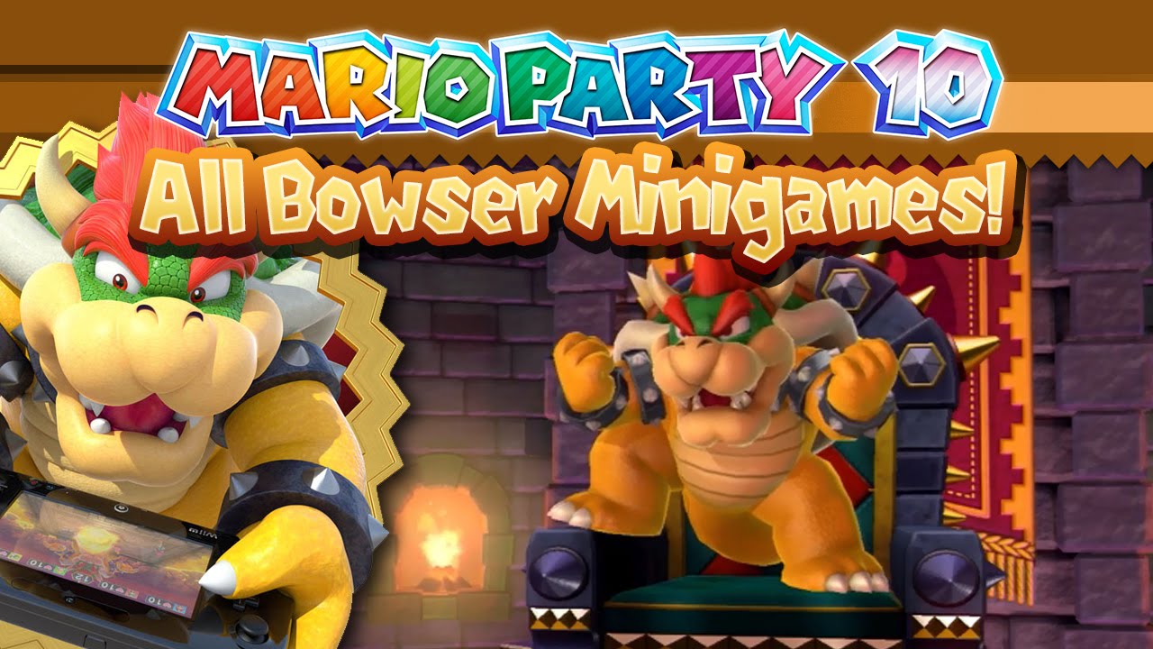 Mario Party 10 - All Bowser Minigames! Bowser Challenge Gameplay With GamePad Capture!